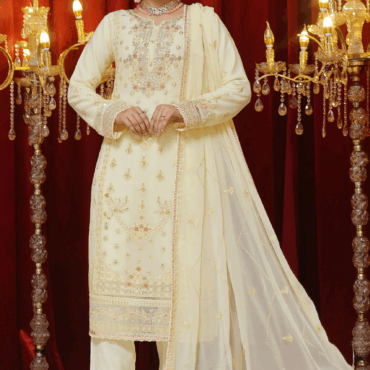 FARIA Launching New Stitched 3 Piece Embroidered Luxury Embroidered Chiffon Collection