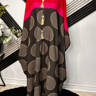 Elegant Floral Printed Kaftan – Premium Georgette Fabric