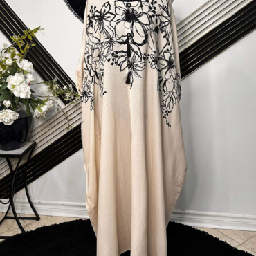 Elegant Floral Printed Kaftan – Premium Georgette Fabric
