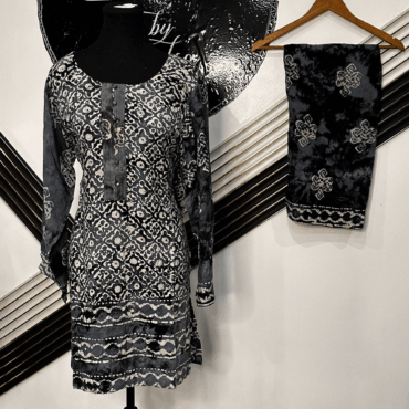Elegant 2-Piece Printed Casual Wear Suit