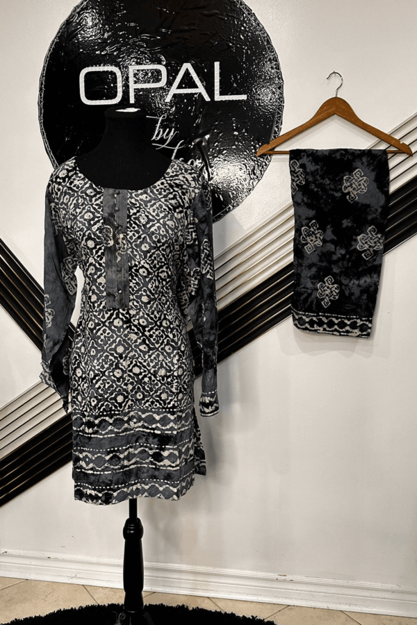 Elegant 2-Piece Printed Casual Wear Suit