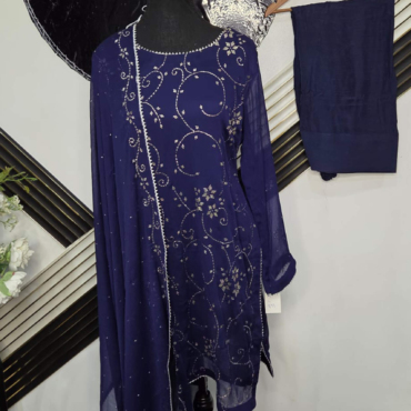 Grace in Every Stitch – Embroidered chiffon Ensemble medium