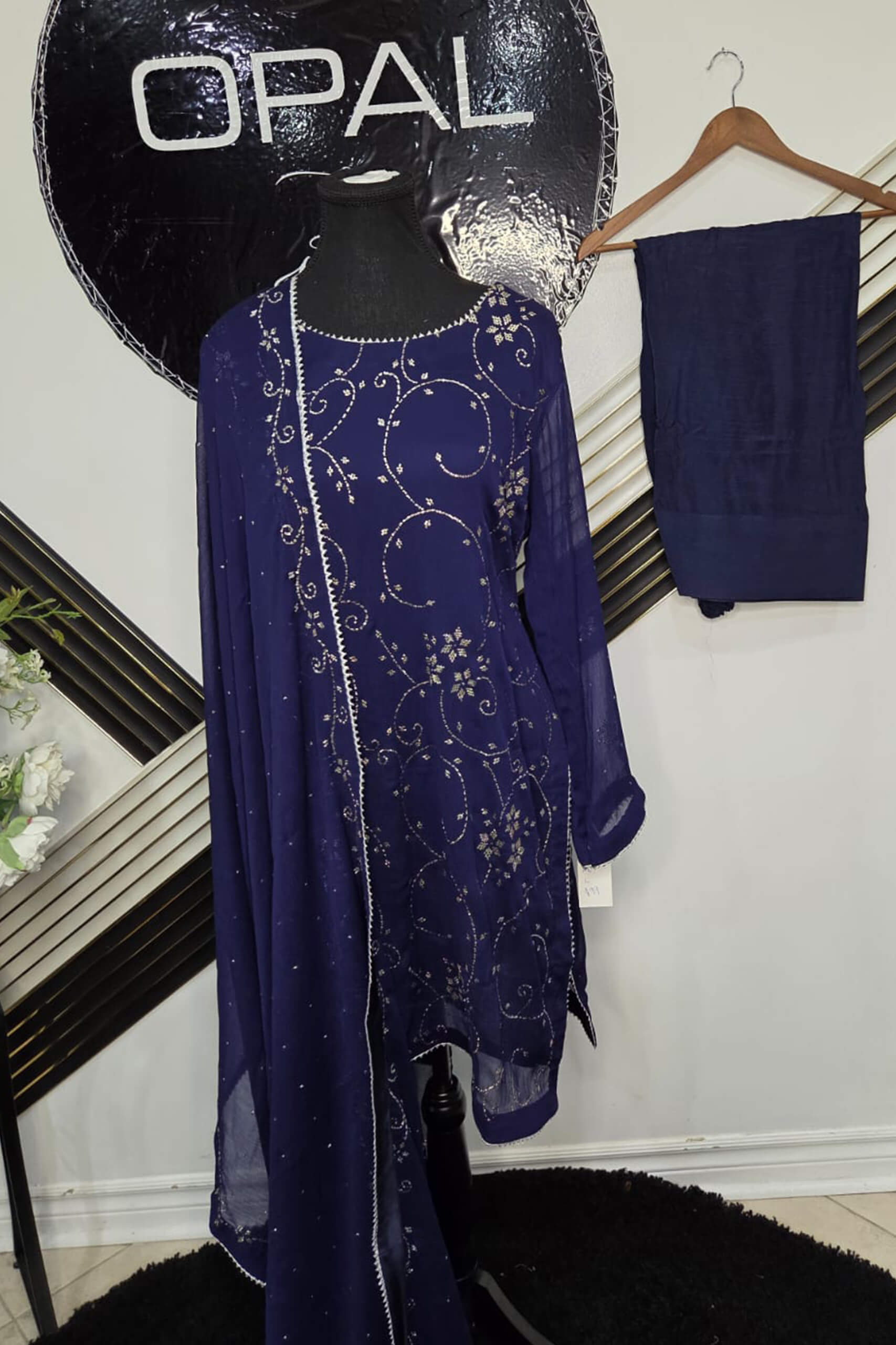 Grace in Every Stitch – Embroidered chiffon Ensemble medium