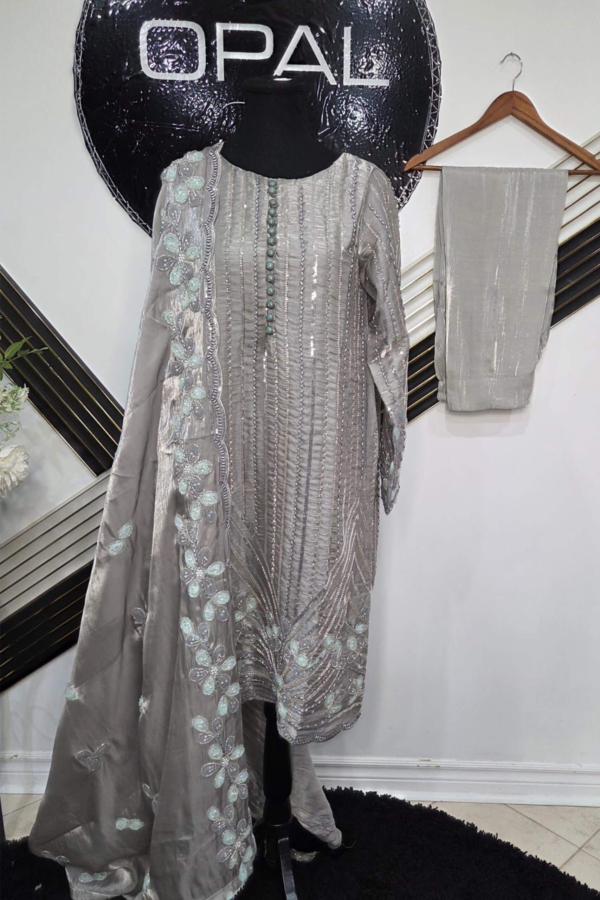 Tissue Silk Fabric Cut Dana and 3D Flower