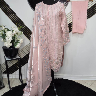 Tissue Silk Fabric Cut Dana and 3D Flower