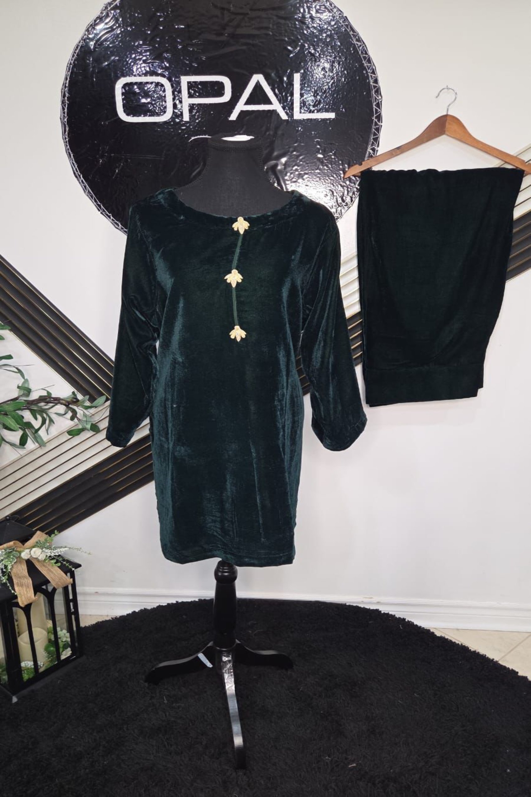 Plain Velvet Co-ord Set