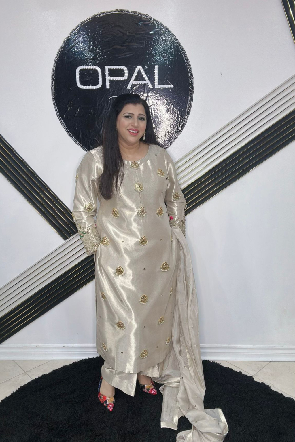 Grace in Gold – Premium Lama Tissue Suit